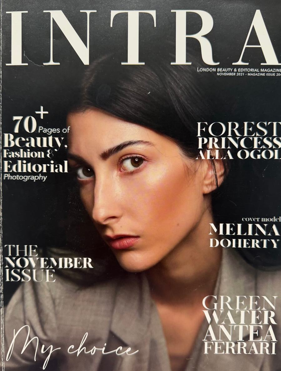 INTRA magazine cover, November 2021 — portrait of Melina Doherty