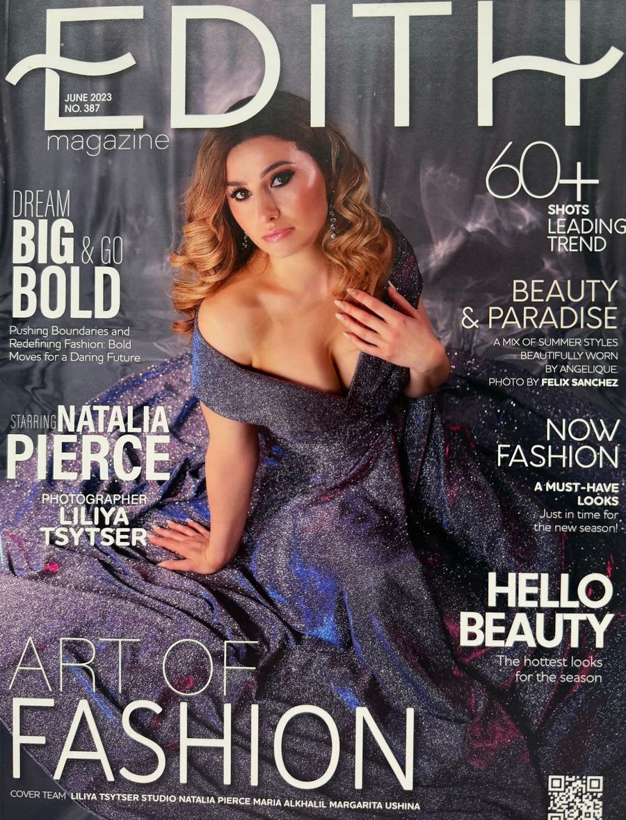 Edith magazine cover, June 2023 — Natalia Pierce, photographer Liliya Tsytser